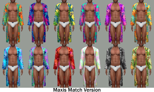 * Sweet Delusions MaxisMV - base game compatible male gown as accessory, all LOD’s, all maps, 12 swatches, from teen to elder + Cas thumbnail CAN BE FOUND IN THE RINGS CATEGORY! Matches with custom tops.
* Sweet Delusions PatternV - base game...