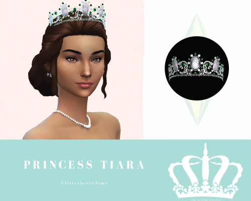 glitterberrysims:
“Request: The Princess TiaraHere’s another tiara that I made! The Princess Tiara. It sort of reminds me of a Greek tiara? Maybe? What do you think?
High Poly
Please don’t reupload or claim as your own!
Download
Patreon  ( Public...