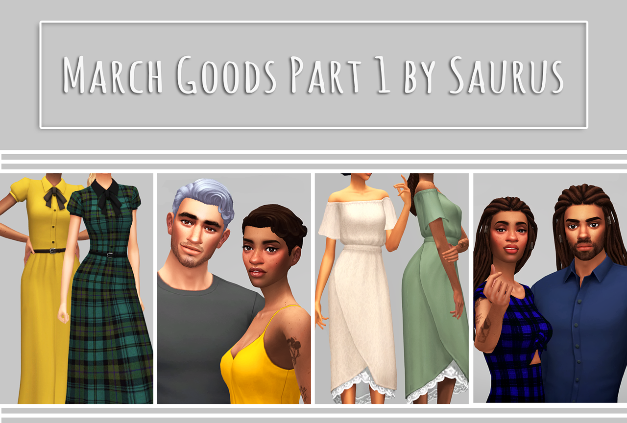 March Goods (Part 1) For Everyone!All the things I’ve released so far this month ~ ^^
• Edith Dress // info + download
• Jimmy Hair // info + download
• Aphrodite Dress // info + download
• Marley Hair // info + download
Donate ♥ ♥ ♥  As always don’t...