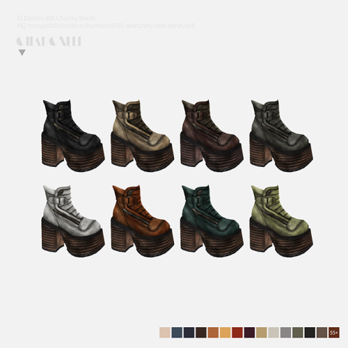 El Dantes 90s Chunky Boots• new mesh by me
• 55 swatches
• hq compatible
• custom preview
• all lods
❤ hope you like it！ ❤
• Please do not steal my mesh as your own.
• Please don’t re-upload
DL(Blog)• no ad download, early access on my Patreon
• all...