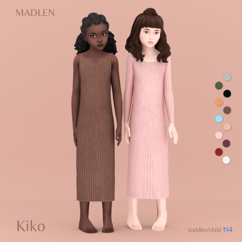 Kiko Dress
Elegant, simple, yet effective. This minimal dress comes in two variations! Available to both toddlers and children.
DOWNLOAD (Patreon)