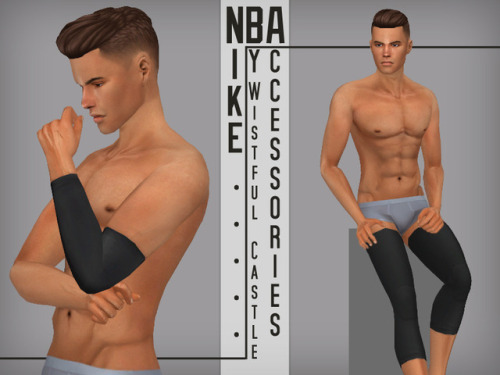 Nike - NBA male accessories. Arm sleeves for left/right hand and knees protection. Merged file, all LODs, all maps, base game compatible, from teen to elder + Cas thumbnail.
I named it after Nike the goddess, so there is no “Nike Inc.” symbols on...