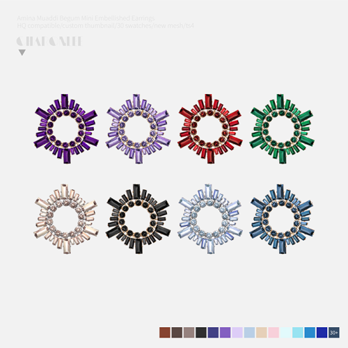 Amina Muaddi Begum Mini Embellished Earrings• new mesh by me
• 30 swatches
• hq compatible
• custom preview
• all lods
❤ hope you like it！ ❤
• Please do not steal my mesh as your own.
• Please don’t re-upload
DL(Blog)• no ad download, early access on...