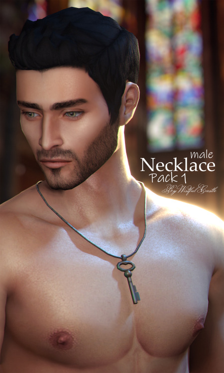 * Necklace 1 - base game compatible male necklace all LOD’s, all maps, 12 swatches, from teen to elder + werewolves/mermaids/aliens. Cas thumbnail.
* Necklace 2 - base game compatible male necklace all LOD’s, all maps, 12 swatches, from teen to elder...