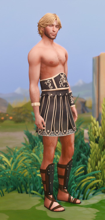 * Gladiator Outfit - base game compatible male outfit with EA body, all LOD’s, all maps, 6 swatches, from teen to elder + Cas thumbnail.
* GladiatorOutfit+LUUMIA_BODEII_Lean- base game compatible male outfit with LUUMIA_BODEII_Lean body, all LOD’s,...