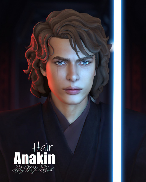 So I’ve been given the idea to create Anakin hair. I must confess that till this work I had very brief acquaintance with Star Wars franchise:D So I googled it and found Anakin image from the the film quite inspiring! So this hair is mostly made with...