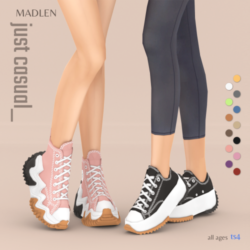 “Just casual” collection!
Decided to make low cut version of my previously released Converse inspired sneakers, The collection includes both version.
Let your simmies walk in comfort and style! This universal yet original design makes them easy to...