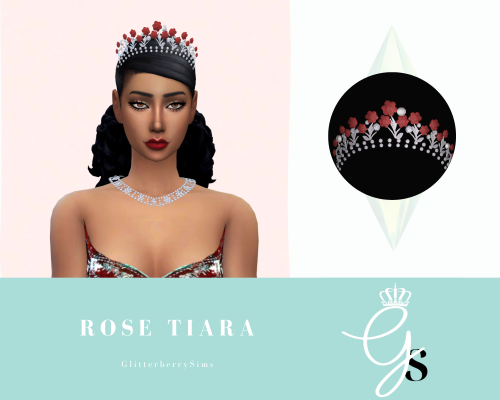 glitterberrysims:
“ Request: Rose TiaraTo continue through my requests for request month, here’s the Rose Tiara. This was quite a challenge for myself, as it’s something different to the normal diamond tiaras. I do hope you guys like it!
High...