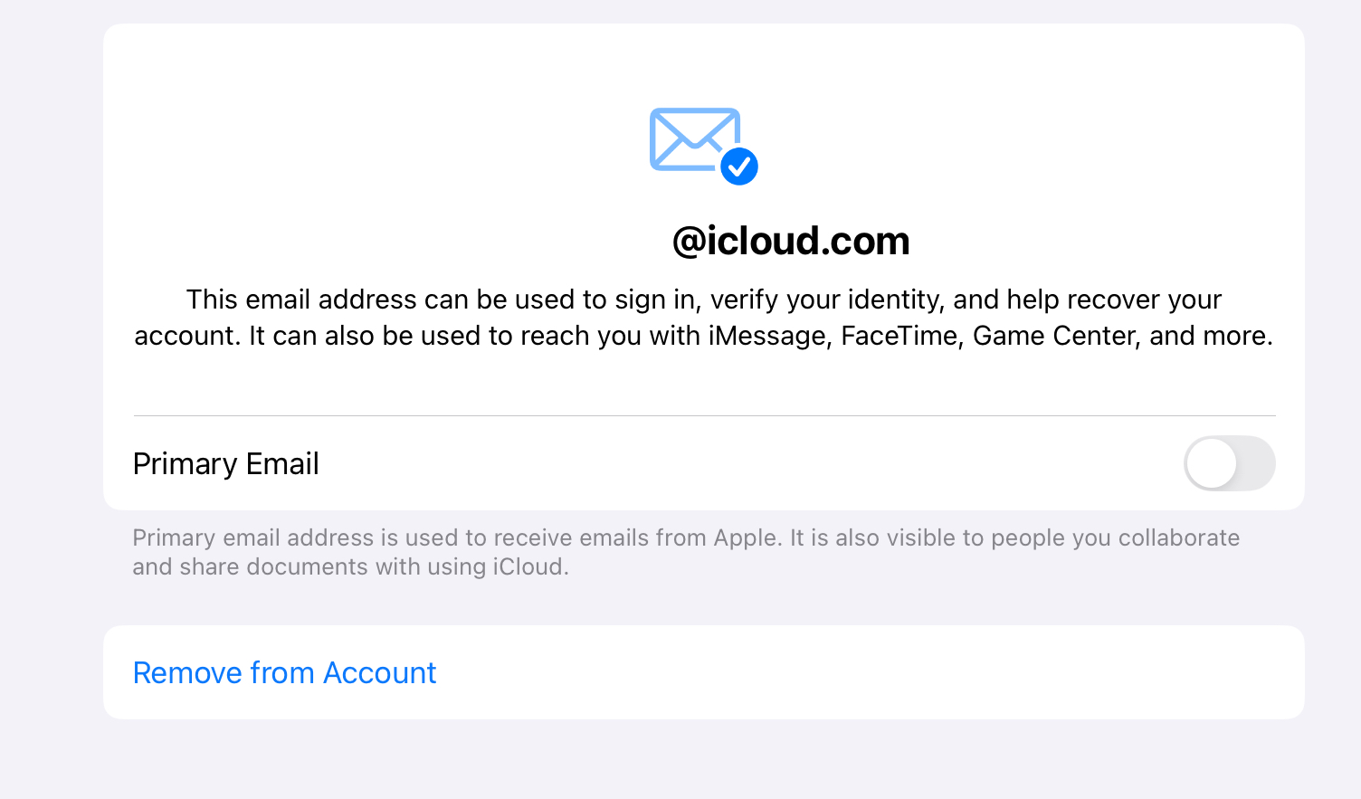 ｢iOS 18.1｣ではiCloudのメールアドレスを変更可能に