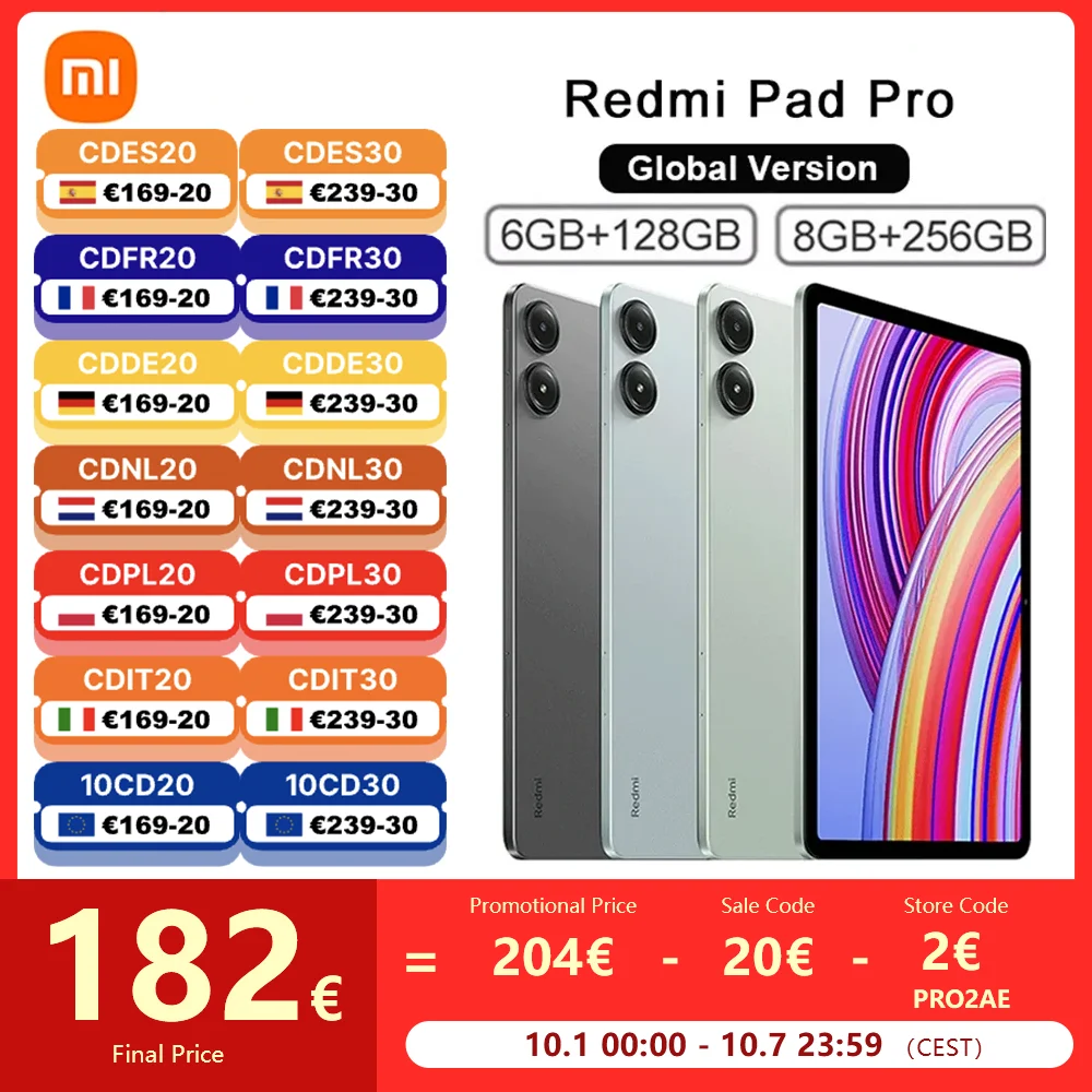 Xiaomi Redmi Pad Pro Tablet...