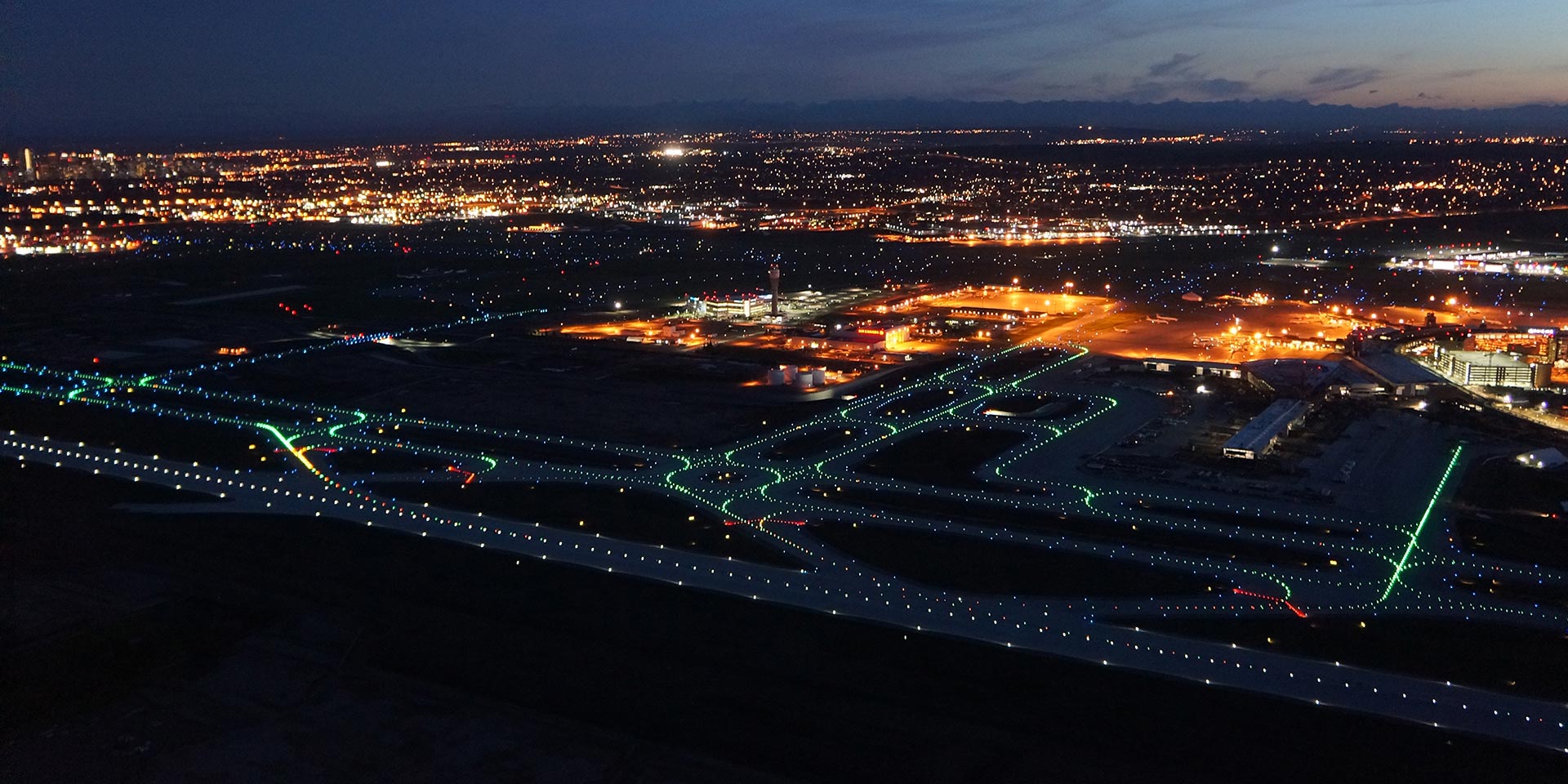 YYC Airport Nighttime 