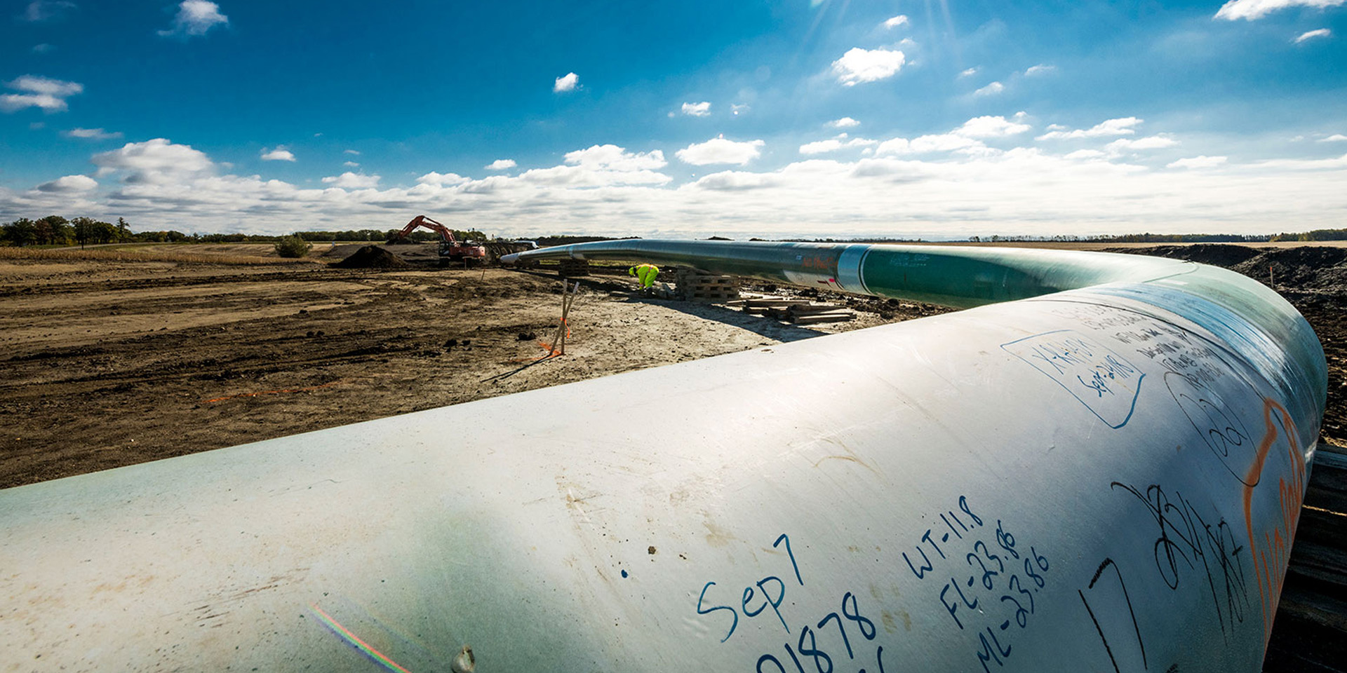 Enbridge Pipeline Close up