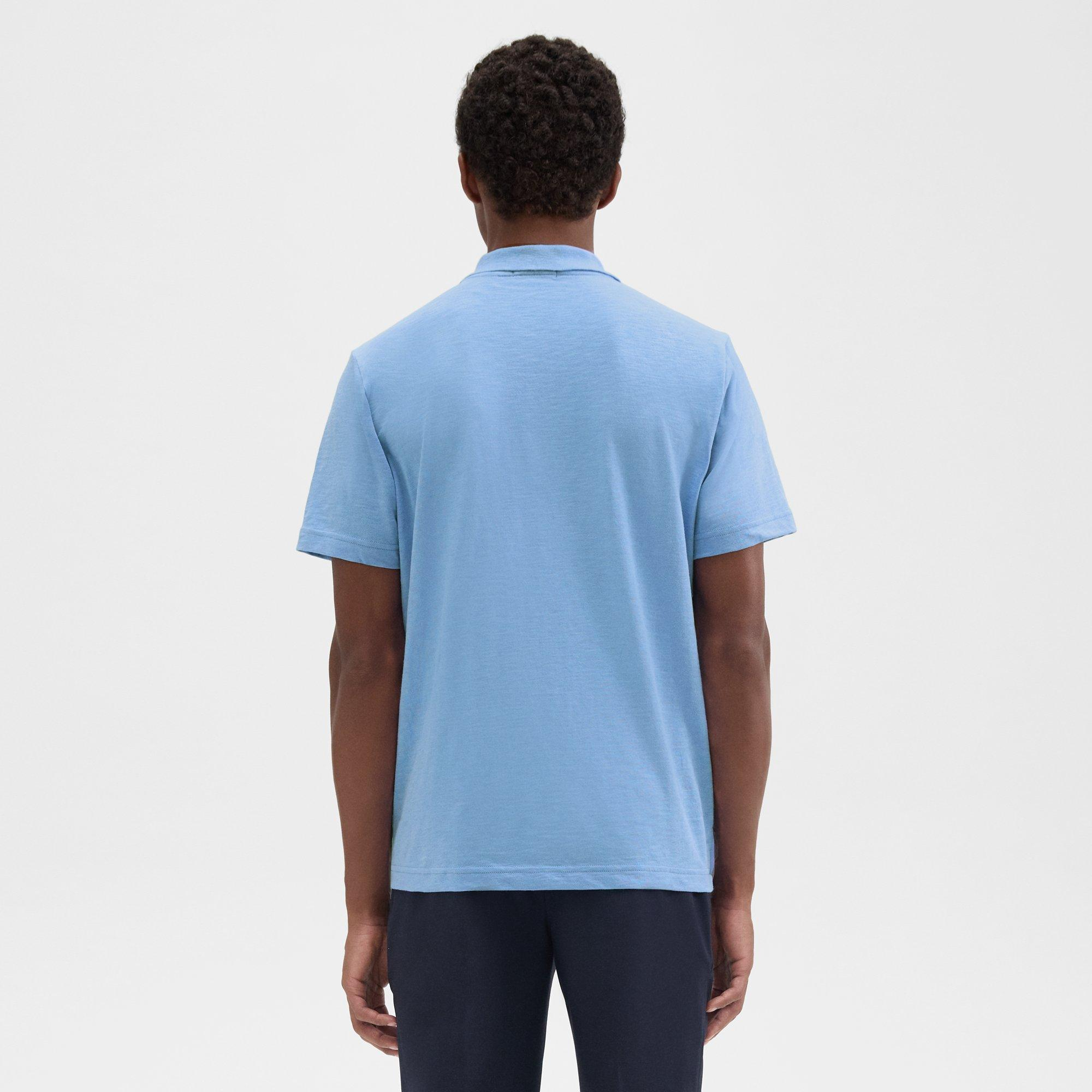 Bron Polo Shirt in Cosmos Slub Cotton