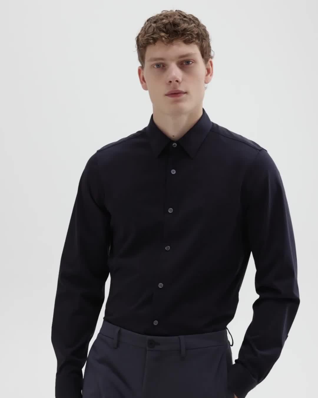 Sylvain Shirt in Structure Knit