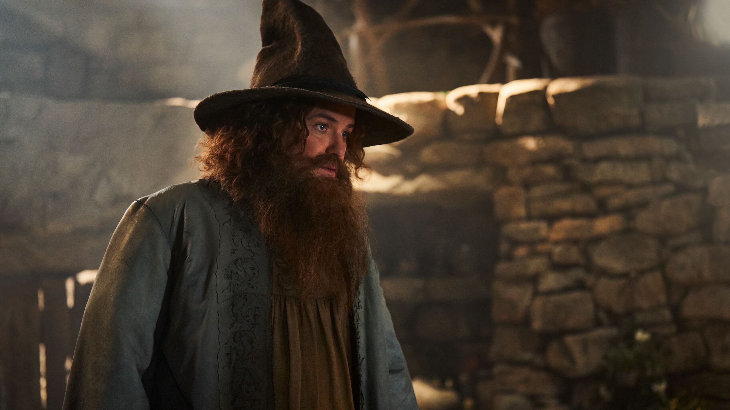 An image of Rory Kinnear as Tom Bombadil in ‘The Lord of the Rings: The Rings of Power’ Season Two