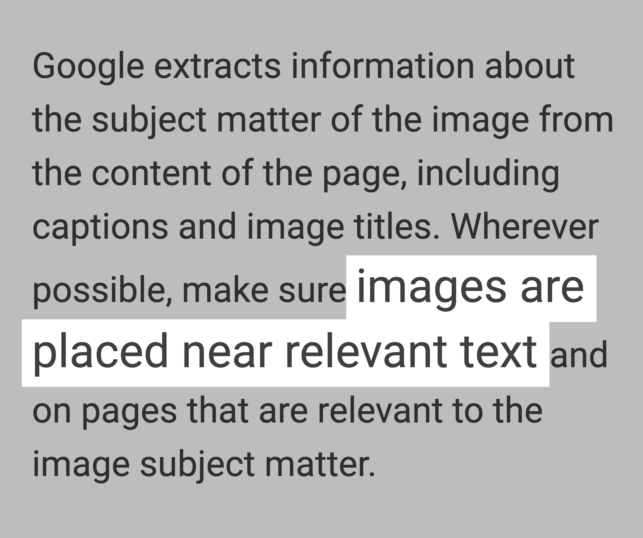 Google Blog – Images Placed Near Relevant Text