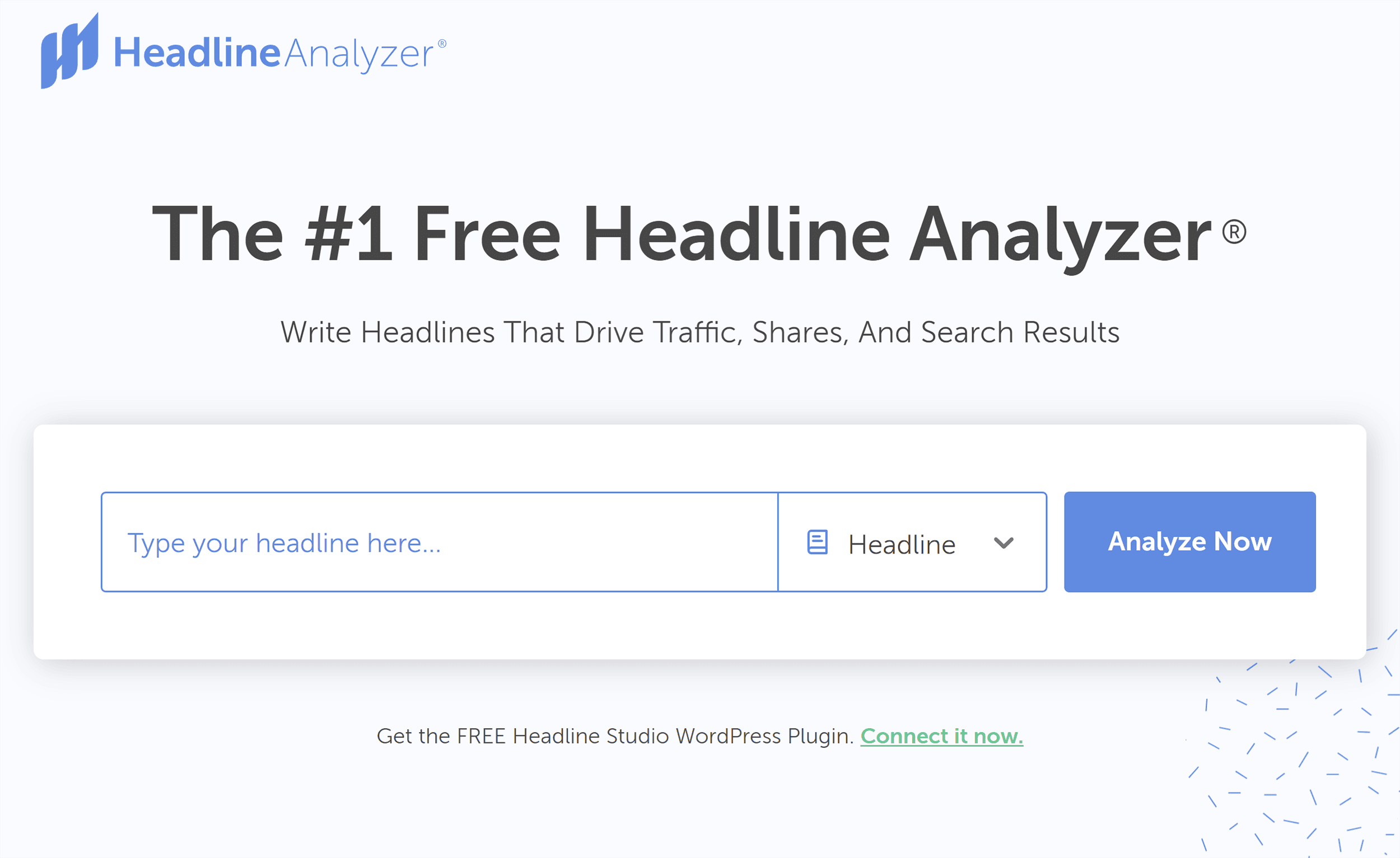 Headline Analyzer – Homepage