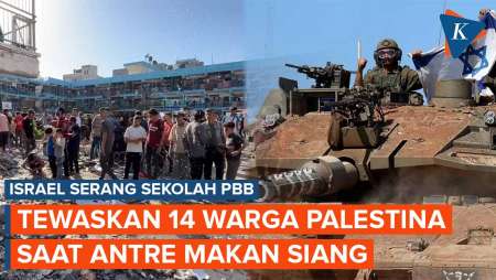 Israel Lagi-lagi Bombardir Sekolah PBB di Gaza, Tewaskan 14 Warga Palestina