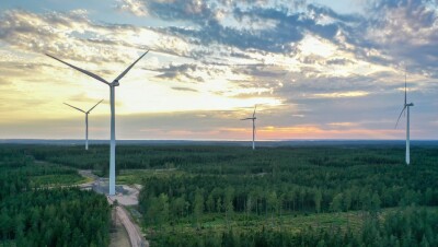 A sustainable wind farm.