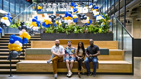 An image from inside Amazon's second headquarters in Arlington, Virginia