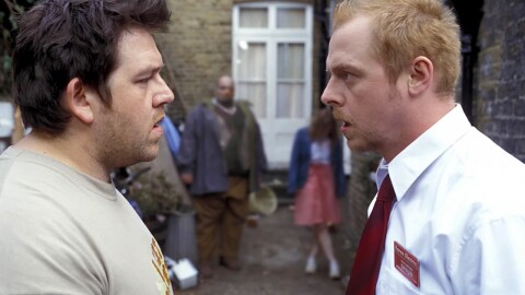 A scene from Shaun of The Dead. 