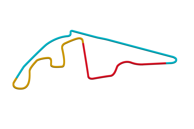 2023 Abu Dhabi Grand Prix track map sectors