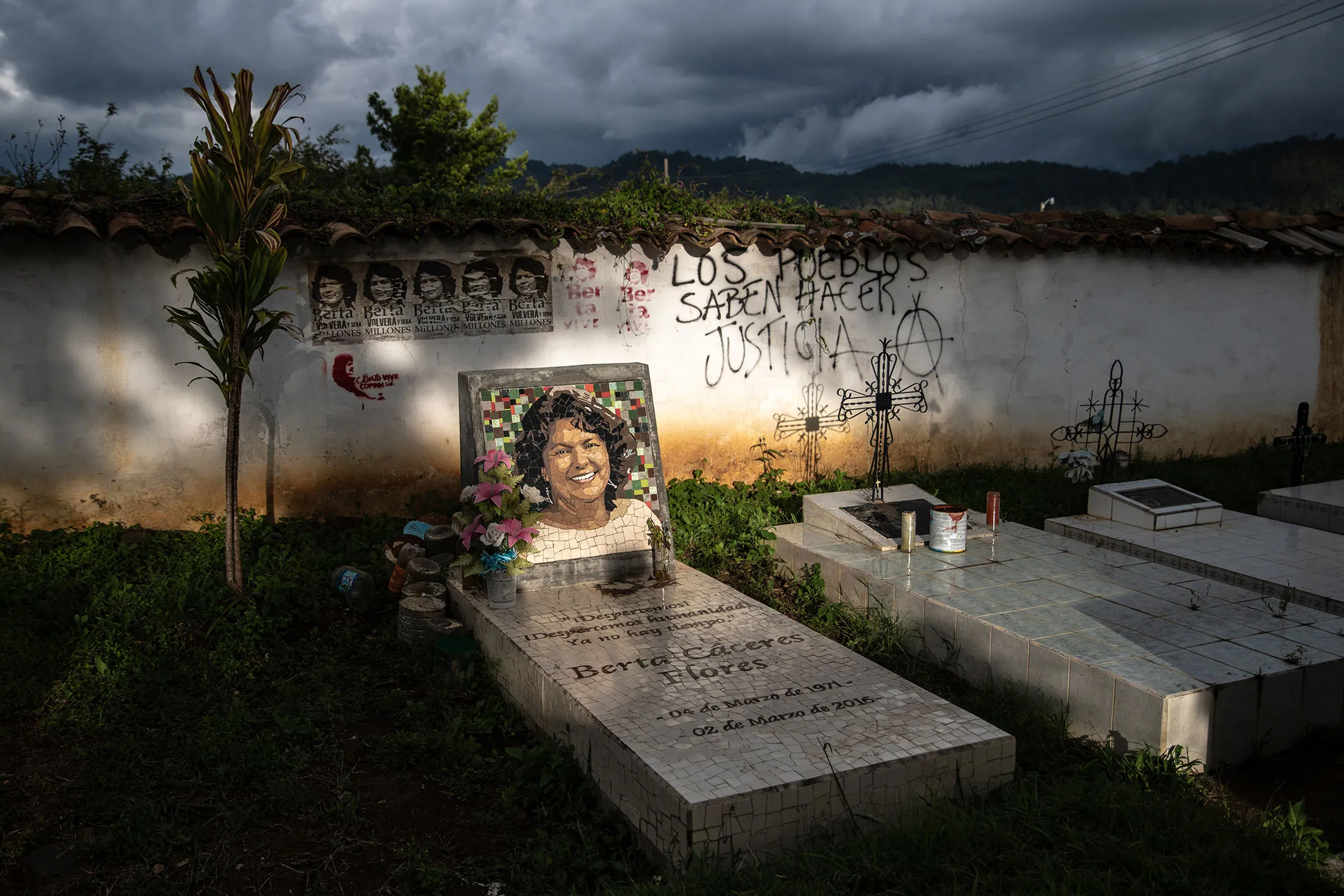 Berta Caceres’&nbsp;gravesite in La Esperanza, Honduras