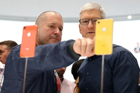 Jony Ive with Jobs’s successor, Tim Cook.