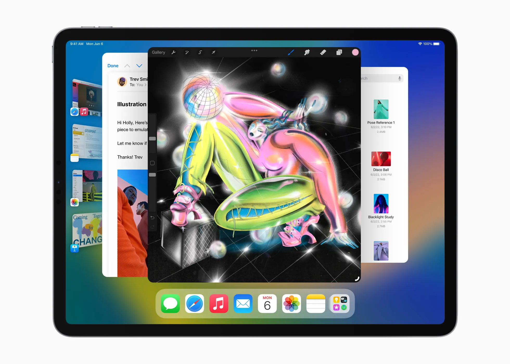 Stage Manager on&nbsp;iPadOS 16.