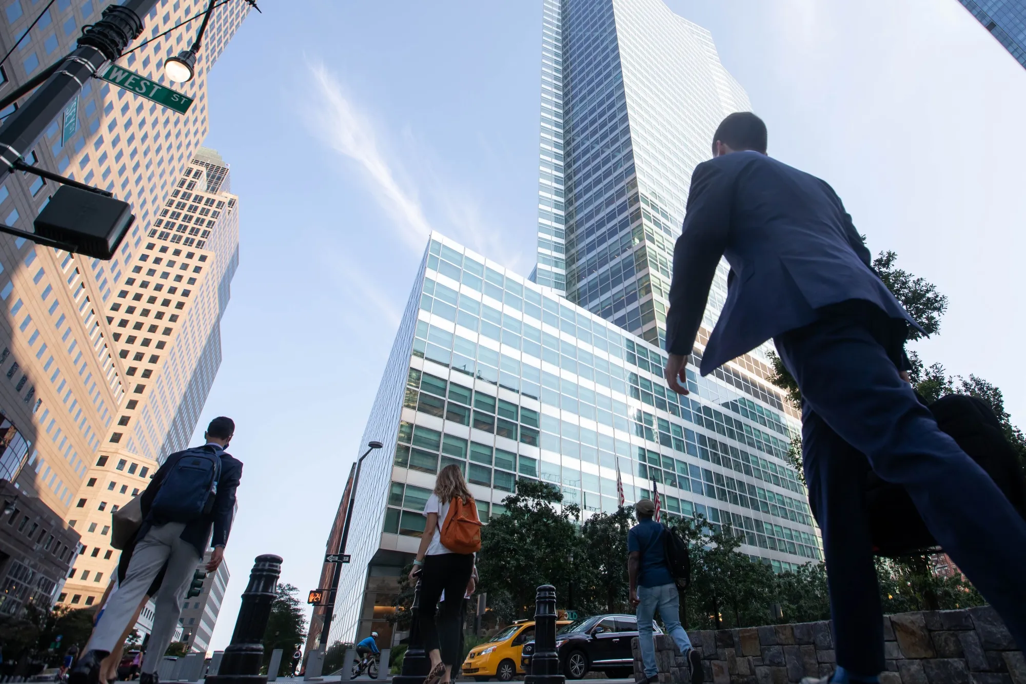 Office workers in New York.