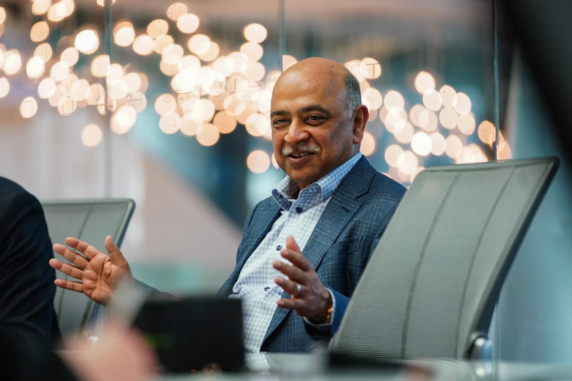 Arvind Krishna, IBM chairman and chief executive officer,&nbsp;during an interview in New York.