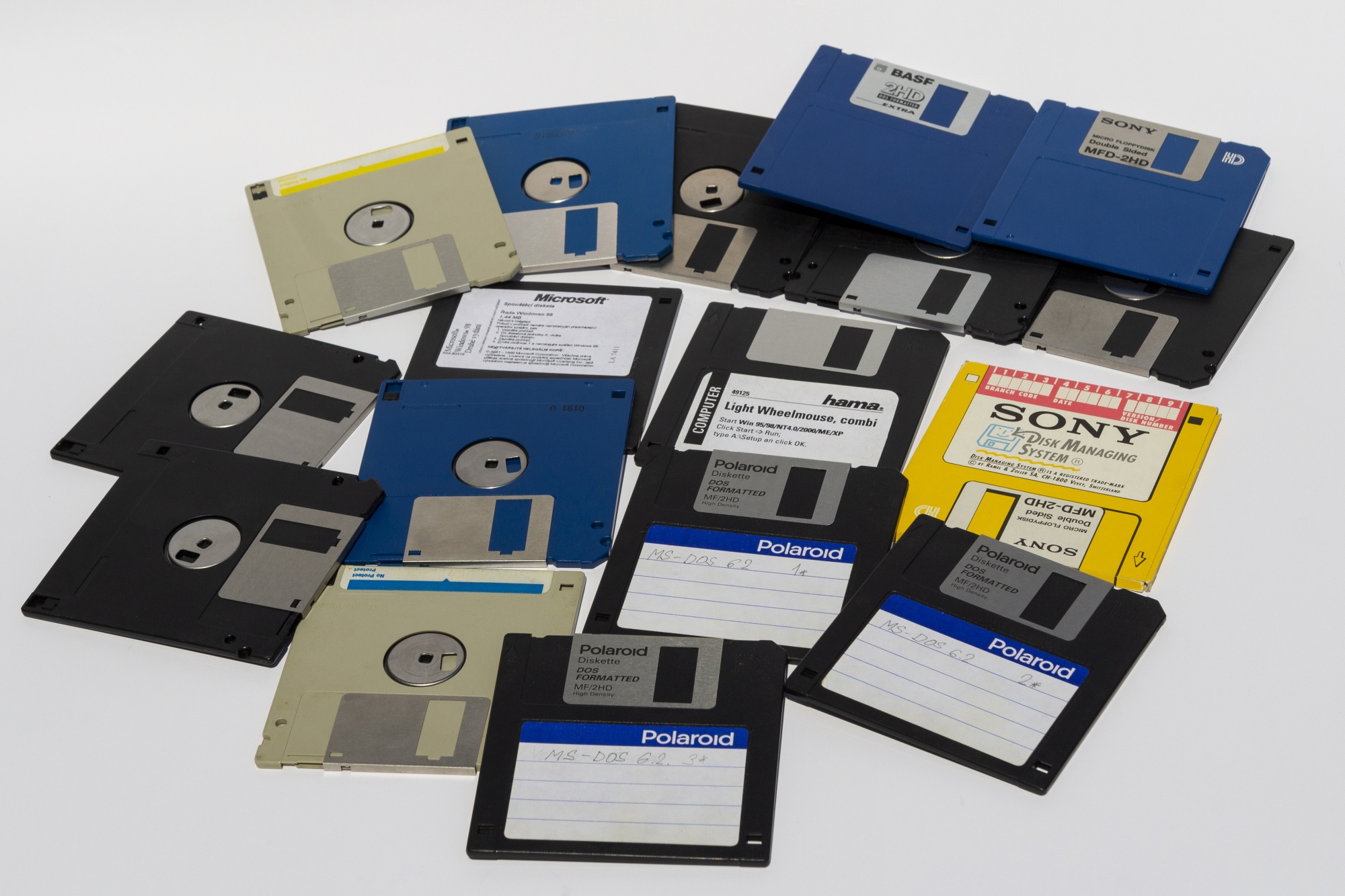 Floppy disks.