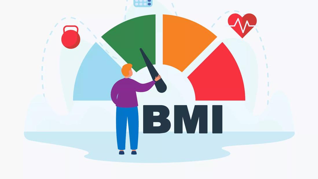 Person checking their BMI.