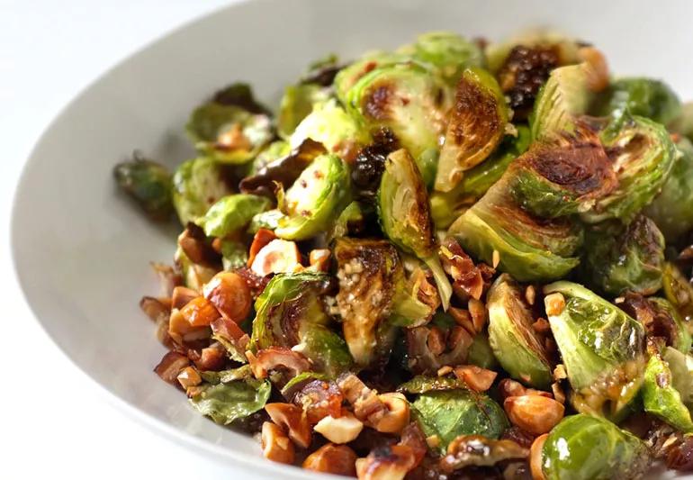 Bowl of brussels sprouts