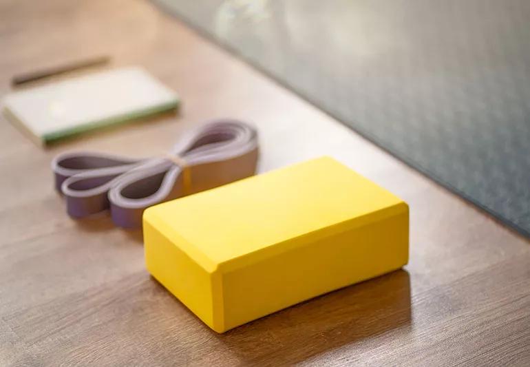 yoga, yoga props, exercise at home, yoga blocks, yoga straps