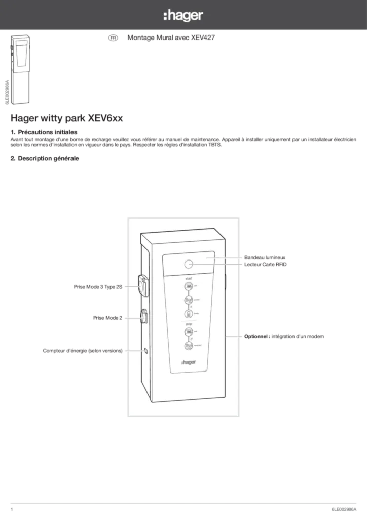 Afbeelding Installatiehandleiding fr-FR 2017-06-09 | Hager Belgium