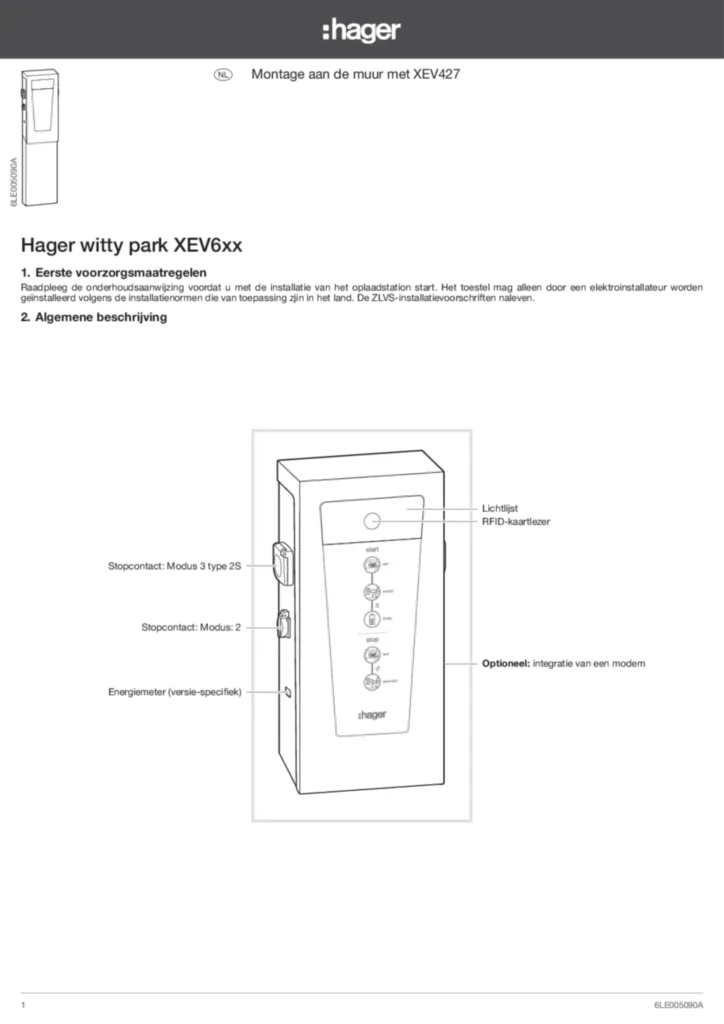 Afbeelding Installatiehandleiding nl-NL 2017-06-09 | Hager Belgium