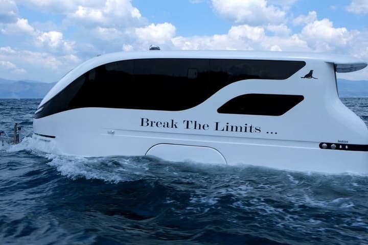 On the water, the SealVans cruise at a maximum speed of 13 knots