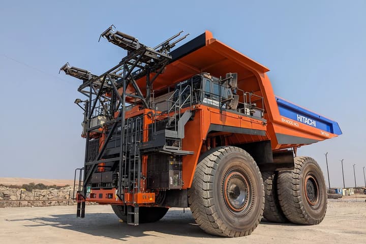 The battery electric trolley dump truck prototype is currently undergoing performance testing at a copper/gold mine in Zambia