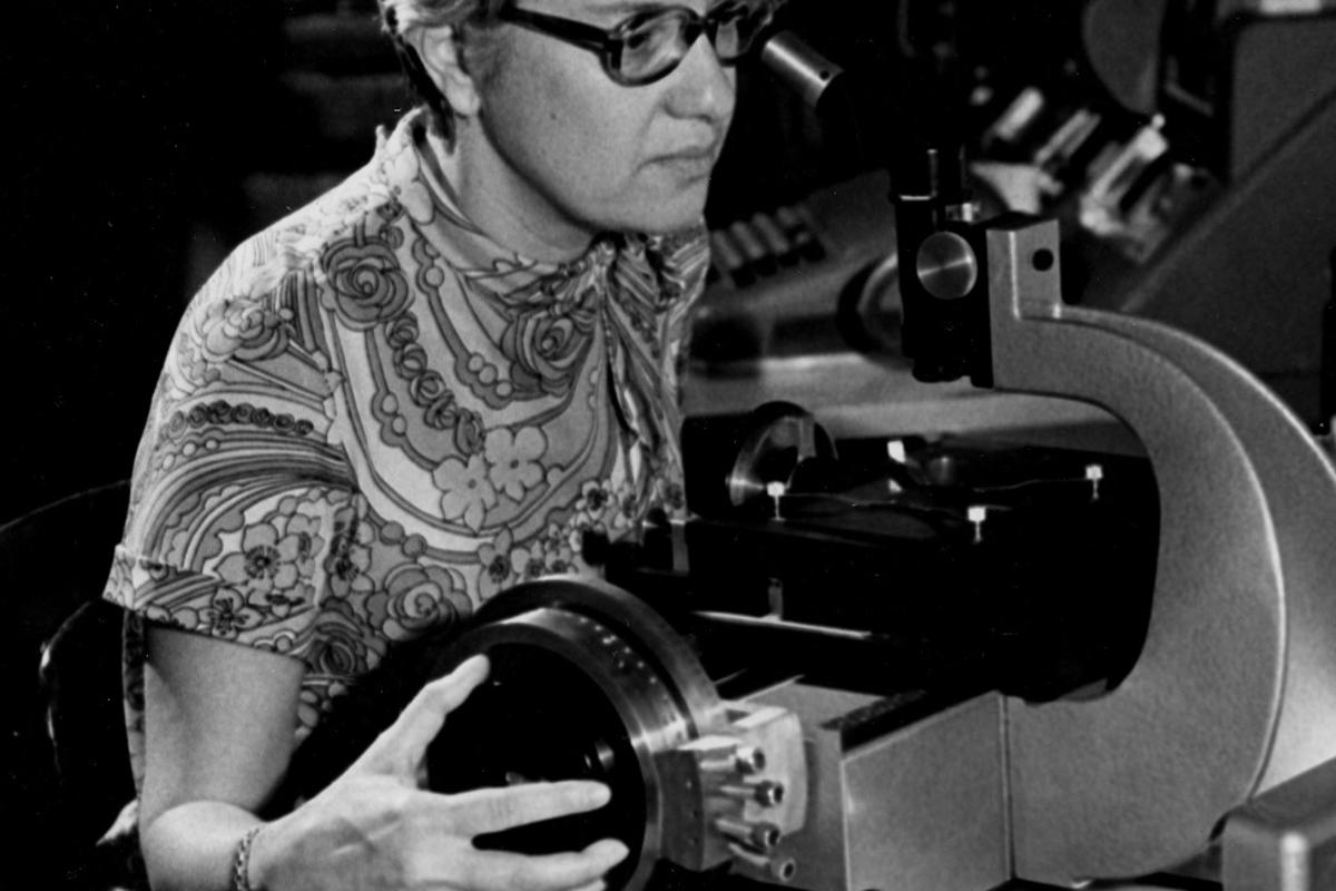 Astronomer Vera Rubin in 1974