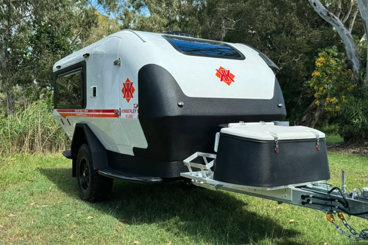The one-of-a-kind Kimberley Kampers Kube trailer is on its way to the US market