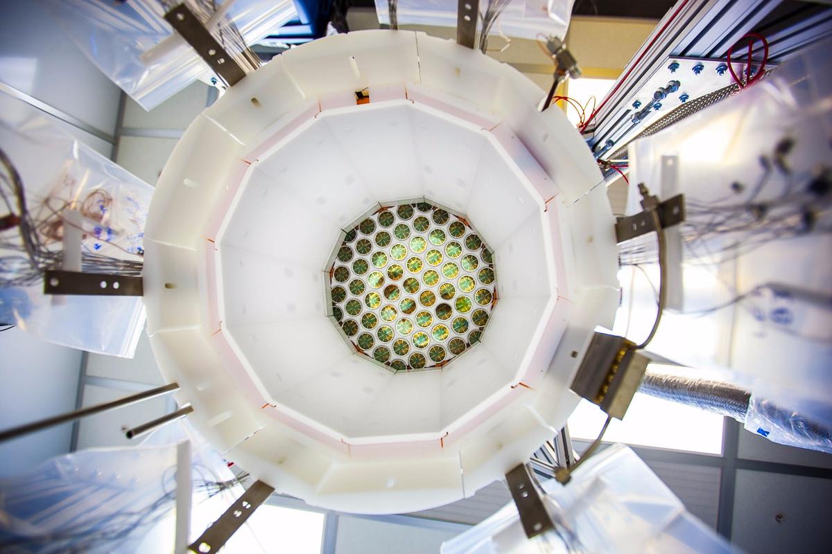 A view inside the LUX detector