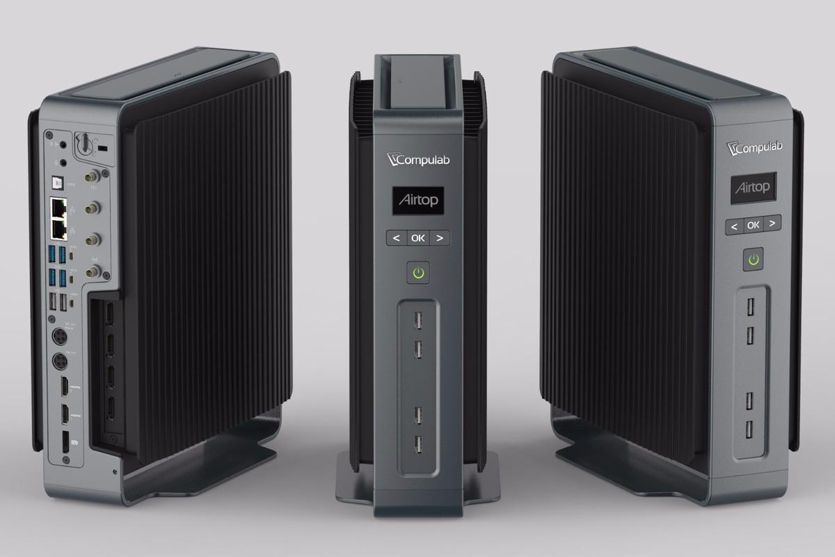 The Airtop desktop PC can be fitted with an Intel Core i7 processor and dedicated graphics solutions
