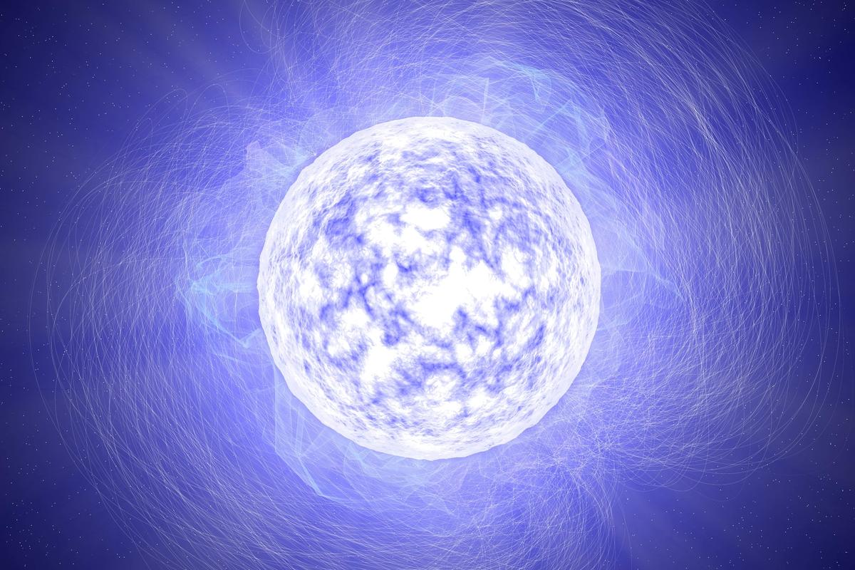 It's predicted that the intense magnetic field of a neutron star could convert dark matter into detectable photons