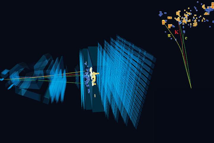 A diagram of an unusual particle decay that may hint at unknown physics