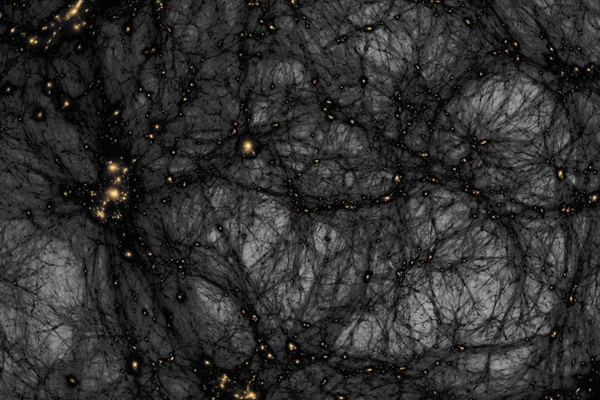 Dark matter is believed to be responsible for the large-scale structure of the universe we see today