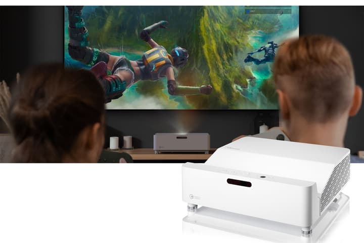 The GT3500HDR ultra-short-throw projector's laser light source is reckoned bright enough for lights-on viewing, plus PC gamers can look forward to low input latency for snappy visuals