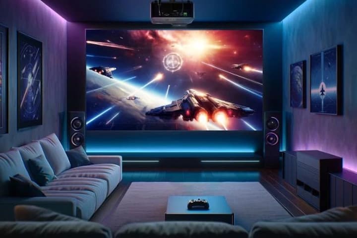Bright enough for daytime viewing without pulling the blinds, the LX700-4K RGB laser projector is aimed at bringing your home cinema to life... but also includes specs to tempt console gamers
