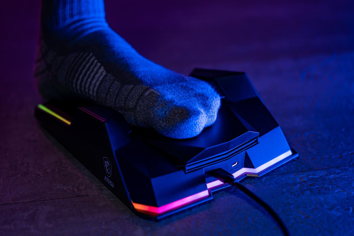 MSI is launching the Liberator, a programmable gaming foot pedal