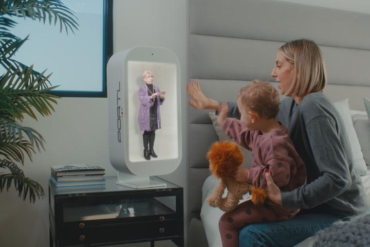 Forget your two-dimensional Zoom calls, the M by Portl can beam holograms into your home